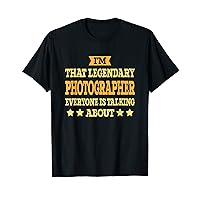 Photographer Job Title Employee Funny Worker Photographer T-Shirt