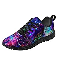 Galaxy Shoes for Men Women Running Shoes Breathable Walking Tennis Cosmic Nebula Sneakers Gifts for Girl Boy
