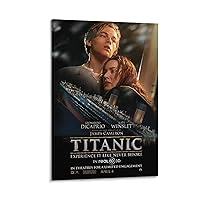 The Classic Movie Titanic Poster Canvas Paintings Wall Art Poster Decorative Painting Canvas Wall Art Living Room Posters Bedroom Painting 12x18inch(30x45cm)