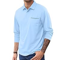 Mens Athletic Golf Polo Shirts - Short Sleeve Workout Polos Quick Dry T-Shirt