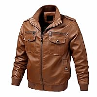 Autumn Spring Motorcycle Leather Jacket Men Windbreaker Fashion PU Jackets