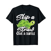 Marine Conservation Skip a Straw Save a Turtle T-Shirt