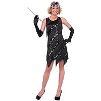 Forum Novelties Women's Midnight Dazzle Flapper Costume Dress