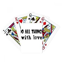 English Word Design Things with Love Poker Playing Magic Card Fun Board Game