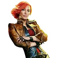 LP-FACON Lilith New Movie Cropped Leather Jacket - Cate Blanchett Distressed Brown 2024 New Movie Jacket