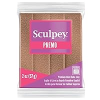 Sculpey Premo™ Polymer Oven-Bake Clay, Rose Gold Glitter, Non Toxic, 2 oz. bar, Great for jewelry making, holiday, DIY, mixed media and and more. Premium clay perfect for clayers and artists.