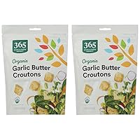 365 by Whole Foods Market, Organic Butter And Garlic Croutons, 4.5 Ounce (Pack of 2)