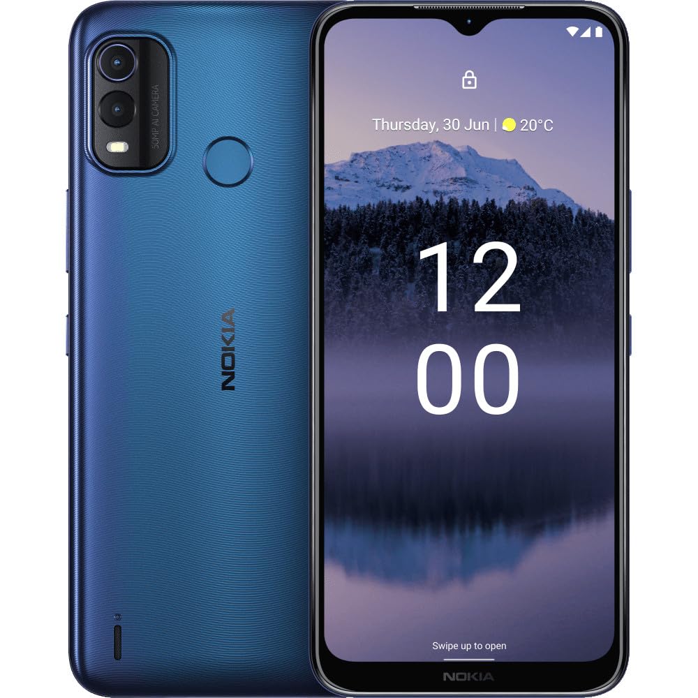 Nokia G11 Plus | Android 12 | 3-Day Battery | 50MP Camera | 3/64GB | 6.52-Inch Screen | Dual Band WiFi | Unlocked GSM Smartphone | Not Compatible with Verizon or AT&T | Blue