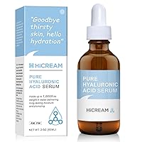 Hyaluronic Acid Serum for Face,100% Pure Anti Aging Serum Intense Hydration Moisture for Fine Lines, Wrinkle Reducing and Brightening Serum (Pro Formula) 1oz