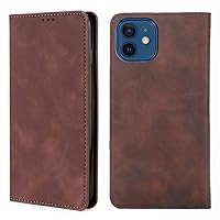 Wallet Folio Case for Samsung Galaxy A13 5G, Premium PU Leather Slim Fit Cover for Galaxy A13 5G, 2 Card Slots, Easy Use, Deep Brown