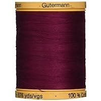 Gutermann Natural Cotton Thread Solids 876yd, Burgundy