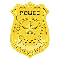 Police Badge Nametag Stickers, Badge Stickers, Police Badge Sticker for Kids, Police Sticker for Birthday School Education, Kids Party Supplies.