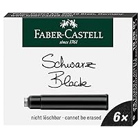 Faber Castell 185507 Cartridge Ink, Black, for Design