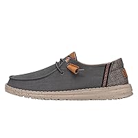 Hey Dude Women's Wendy Washed Canvas | Women’s Shoes | Women’s Lace Up Loafers | Comfortable & Light-Weight