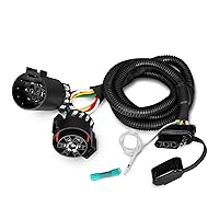 OPT7 Easy Connect USCAR 7 Pin to 4 Pin Harness with Reverse Wire, 43 Inches Trailer Extension Wiring Connector Adapter for Trucks, Pickups, Trailers, Compatible with Redline LED Tailgate Light Bar