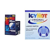Icy Hot PRO 1.25oz Massaging Balm for Muscles & Joints with Applicator 5ct Large Medicated Pain Relief Patches