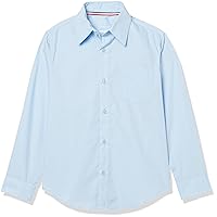 French Toast Boys' Expandable Collar Button Down Dress Shirt with Long Sleeves (Standard & Husky)