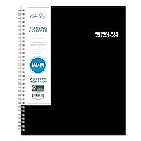 Blue Sky 2023-2024 Academic Year Weekly and Monthly Planner, 8.5