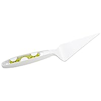 Tomorrow's Kitchen Plus Tools Cake and Pie Server with Divider, White/Green