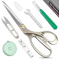 BIHRTC Professional 9 inch Dressmaking Tailor Scissors Small Embroidery Scissors Sharp Fabric Sewing Shears Scissor for Cloth Altering Leather