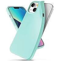 GOOSPERY Soft Feeling Jelly Compatible with iPhone 13 Case, Silky Texture Rich & Vivid Colors Flexible TPU Protective Phone Cover - Mint