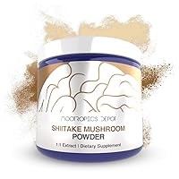Nootropics Depot Shiitake Mushroom Powder | 30 Grams | Whole Fruiting Body Extract | Lentinula edodes