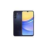 Galaxy A15 5G A Series Cell Phone, 128GB Unlocked Android Smartphone, AMOLED Display, Expandable Storage, Knox Security, Super Fast Charging, US Version, 2024, Blue Black