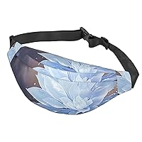 Fanny Pack For Men Women Casual Belt Bag Waterproof Waist Bag Ice Flower Running Waist Pack For Travel Sports