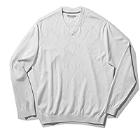 Mens Diamond Texture Pima Sweater -