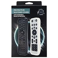 Verizon AQA Protective Silicone Cover for Fios TV One Remote - 1 Black & 1 Glow