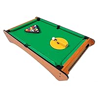 Big Time Pivot Pool Tabletop Portable Billiards Game with 16 Balls, Rotating Pivot Shooter, Triangle Rack, Family Game!