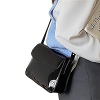 HIHELO Handbag Retro Patent Shoulder Bag For Women Flap Small Square Bag Fashion Underarm Crossbody Bag Ladies Handbag Purse