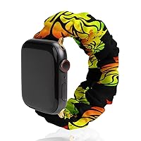 Rasta-Reggae-Lion Watch Band Compitable with Apple Watch Elastic Strap Sport Wristbands for Women Men