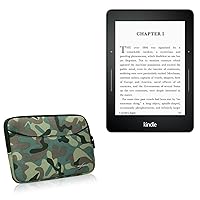 BoxWave Case Compatible with Amazon Kindle Paperwhite (3rd Gen 2015) (Case by BoxWave) - Camouflage Suit with Pocket, Neoprene Camo Suit Zipper Pocket for Storage