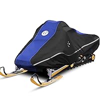 LIBZAKI Snowmobile Cover Waterproof Sled Ski Cover 600D Heavy Duty Oxford Fabric Freeze-Resistant Down to -40°F Compatible with Polaris,Ski-Doo,Arctic Cat,Yamaha,Lynx,Camso,CFMOTO 106