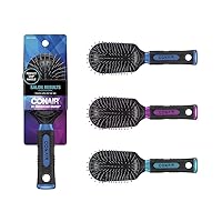 Conair Salon Results Travel Hairbrush, Hairbrush for Men and Women, Hairbrush for Everyday Brushing with Nylon Bristles, Color May Vary, 1 Count
