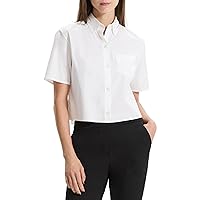 Theory Women's Boxy Short Sleeve Pocket Shirt