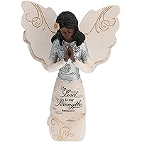 Pavilion Gift Company Prayer Angel Figurine, 5.5 Inch, Beige