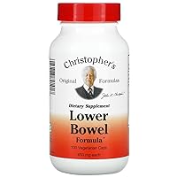 Dr. Christopher's Lower Bowel Cleanse Formula Capsules - Herbal Laxative Colon Cleanse and Gut Cleanse 100 ct.