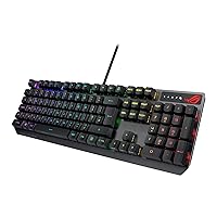ASUS ROG Strix Scope RX PBT optical Mechanical RGB gaming keyboard for FPS gamers, with ROG Optical Mechanical Switches, All-around Aura Sync RGB illumination, IP56 water resistance