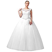 Boat Neck Lace Quinceanera Dresses Prom Princess Ball Gown 2023