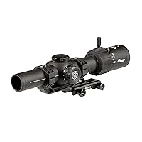 TANGO-MSR LPVO 1-8x24mm SFP Tactical Riflescope Waterproof Shockproof Gun Scope with 30mm Maintube, Illuminated Reticle, Lens Covers & Cantilever Mount