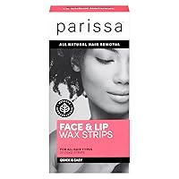 Face & Lips Wax Strips Kit for Facial Hair Removal, At-Home Waxing Kit with Ready-to-Use Small Wax Strips, 5ml Aftercare Oil, Suitable for All Hair Types, Biodegradable & Skin-Safe (Refresh)
