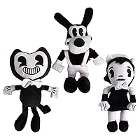 3PCS Anime Plush Toys Bendy Doll Cute Game Horror Plush Soft Stuffed Animals Plush Toys for Kids and Game Fans