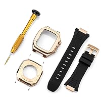 Stainless Steel Strap Case for Apple Watch Band Modification 45mm 44mm 41mm Metal Mod Kit Set for IWatch Series 7 6 SE 5 4 3 2 1 (Color : 28, Size : for iwatch 40MM)