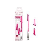 Fuzz Eraser by The Original MakeUp Eraser, 2-in-1 Dermaplaning Facial Razors and Cooling Eye Roller, Tool for Exfoliation, Hair Removal, Face Massage