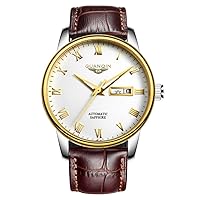 Women Date Day Automatic Self Winding Wrist Watch with Steel Band Luminous