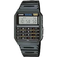 Casio CA-53W-1 Calculator Watch with Calculator Function, Genuine Box Included, Overseas Model, Black, Classic