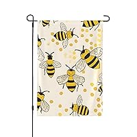 Honey bee Print Garden Flag 28