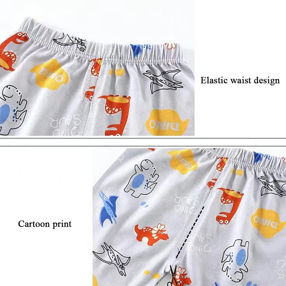Infant Baby Boys' Summer Short Sets Clothes for Toddler Boy's 2 Piece Cotton Clothing Set Top Shorts Outfits